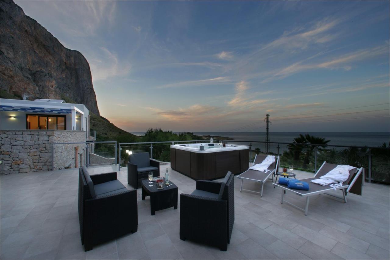 Villa Antonia - Vasca Idromassaggio Terrazza Vista Mare San Vito Lo Capo Luaran gambar